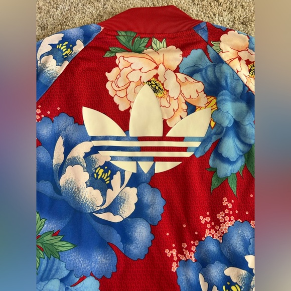 *Rare* Farm Rio x Adidas Originals Chita Floral Womens Track Jacket XS - Picture 9 of 15